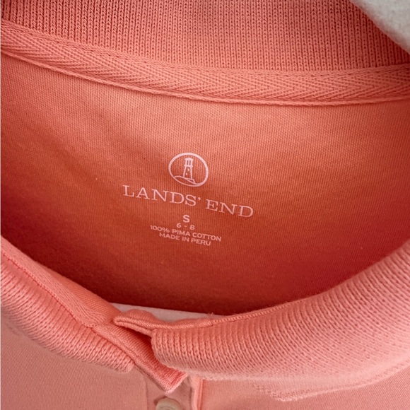 Lands End Women’s S Coral Polo Shirt | Spring | Golf - Picture 4 of 5
